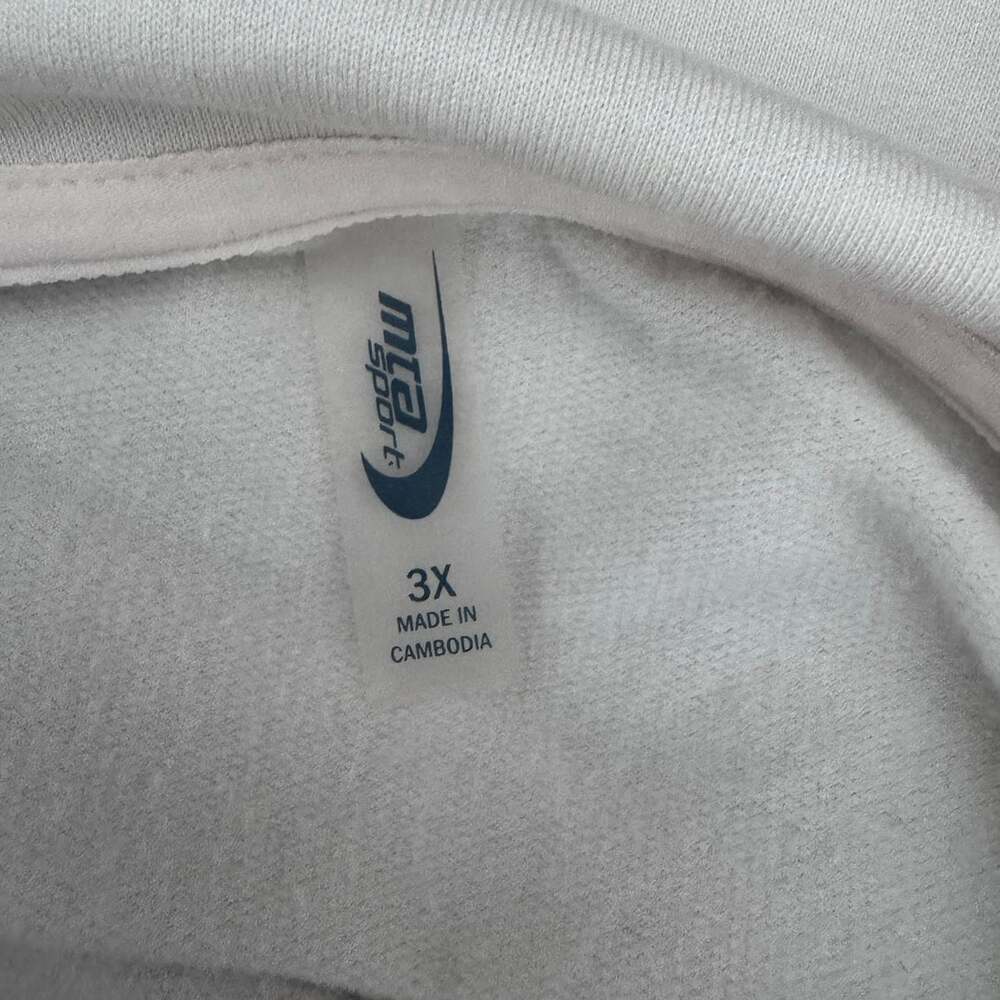MTA Sport Womens Plus Size 3X Cream Sweatshirt - Picture 4 of 8